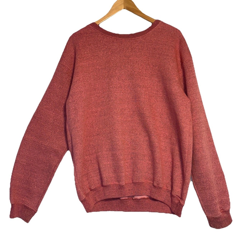 Vintage Pacific & Co Coral Pink Solid Crew Neck‎ Sweatshirt Cottagecore Grunge L